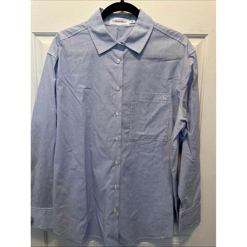Calvin Klein Light Blue Women's Button-Down Shirt